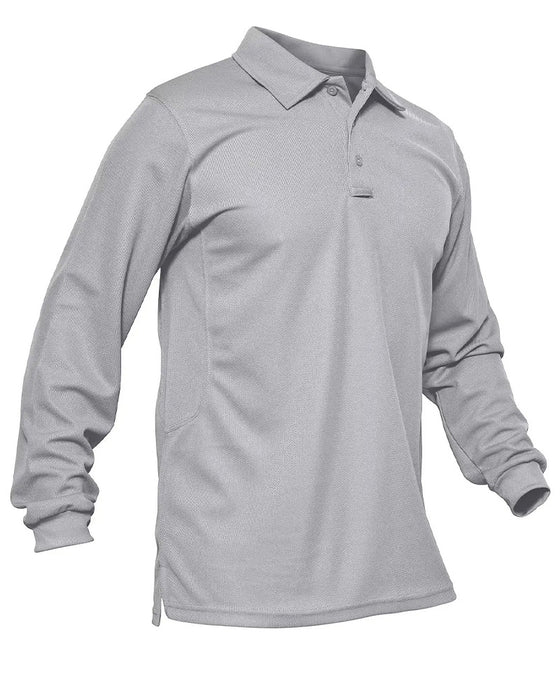 T-Shirt Polo Kragen Langer Ärmel Lässig