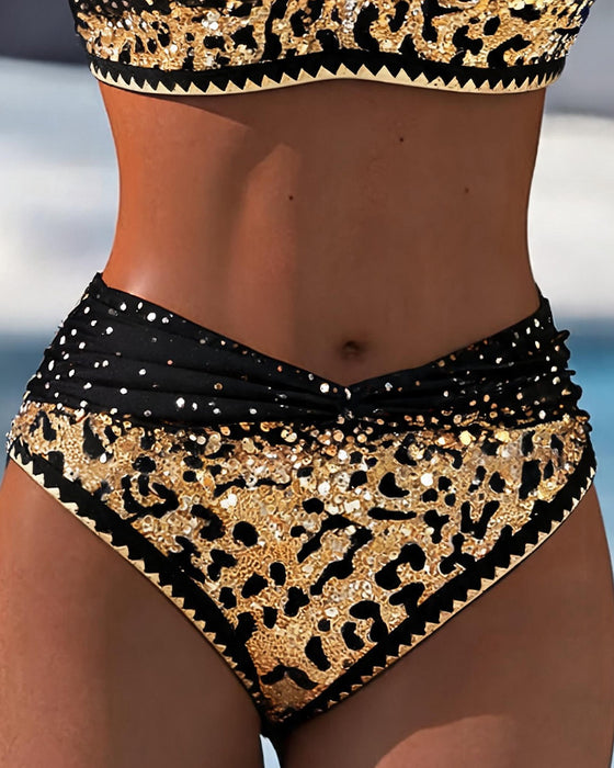 Bikini Gradient Leopard Schimmer