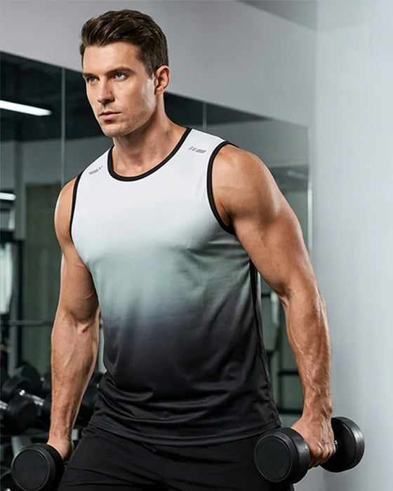 Herren-Tanktop, Farbverlauf, Rundhals