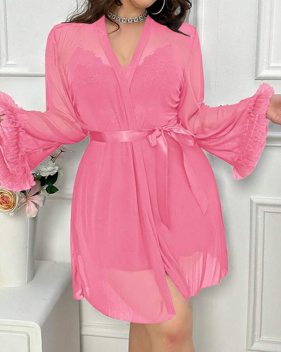 Sexy Spitze Nachthemd Träger Anzug