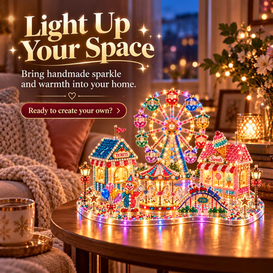3D LED Weihnachten Diamant-Kunst DIY Set