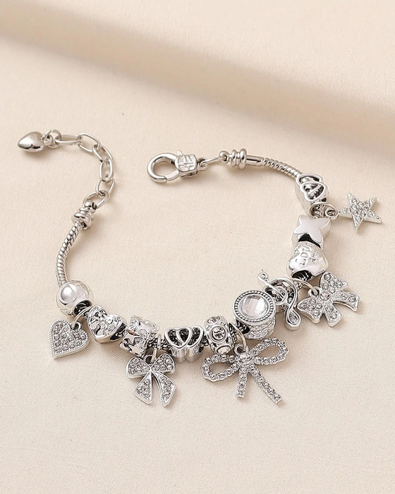 Armband Strass Schleife