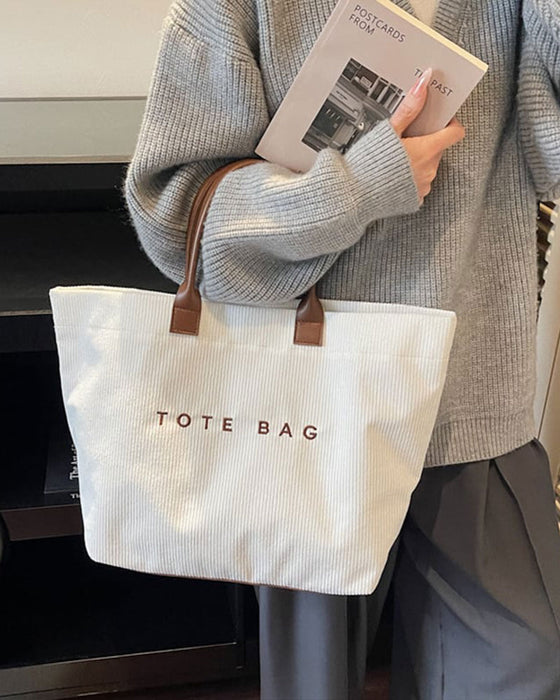 Tasche Buchstabendruck Tote