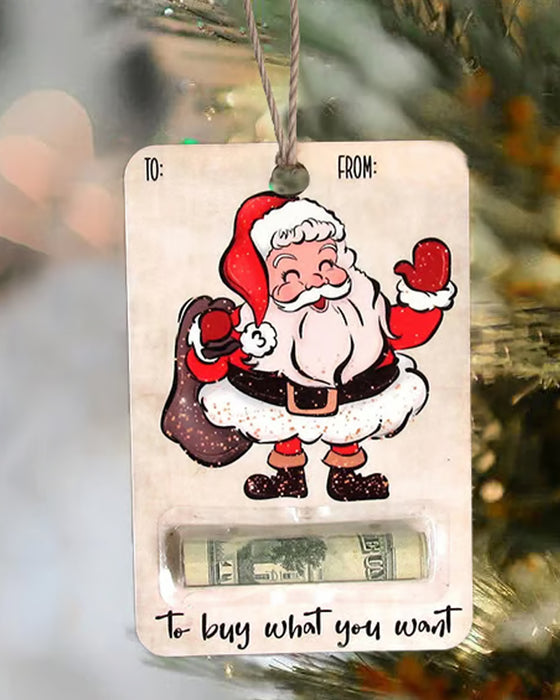 🎅💸 Handgefertigte Holz Geldhalter Geschenk
