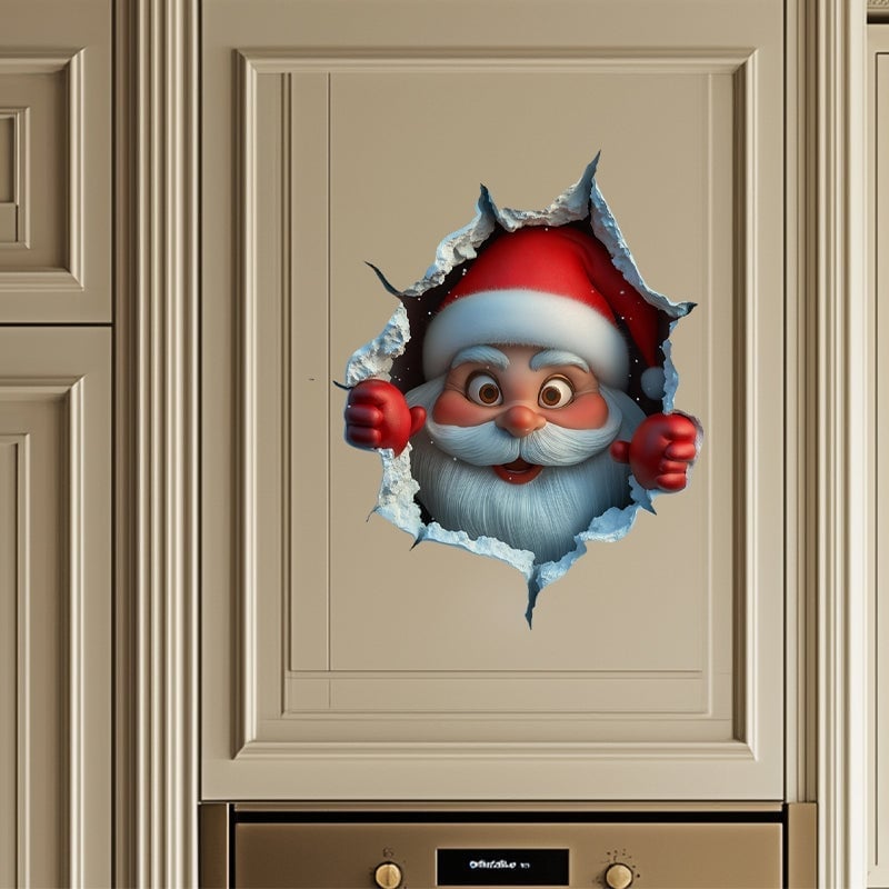 Weihnachtsmann Wandaufkleber Set