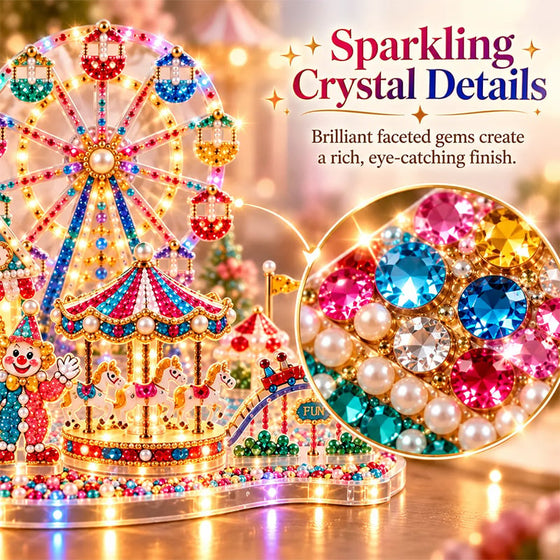 3D LED Weihnachten Diamant-Kunst DIY Set