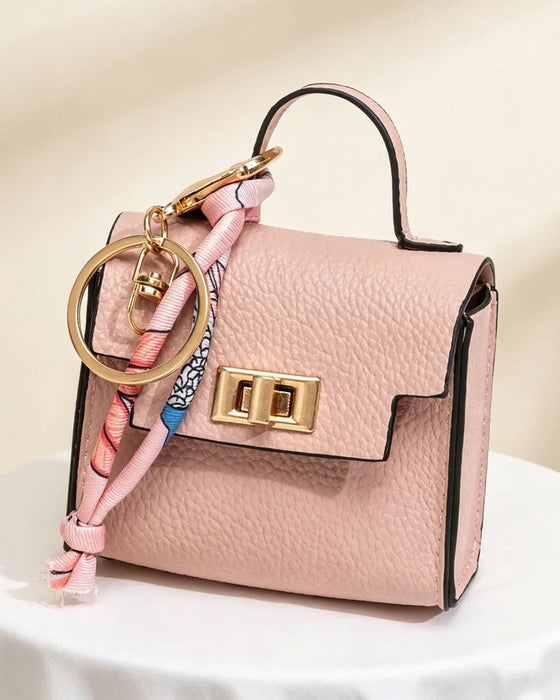 Schlüsselanhänger Mini Quadratische Tasche Anhänger