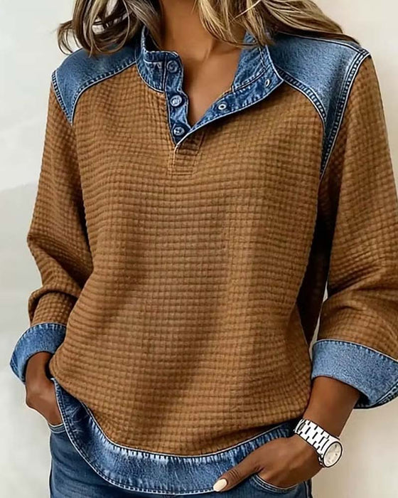 Sweatshirt Lässig Langarm