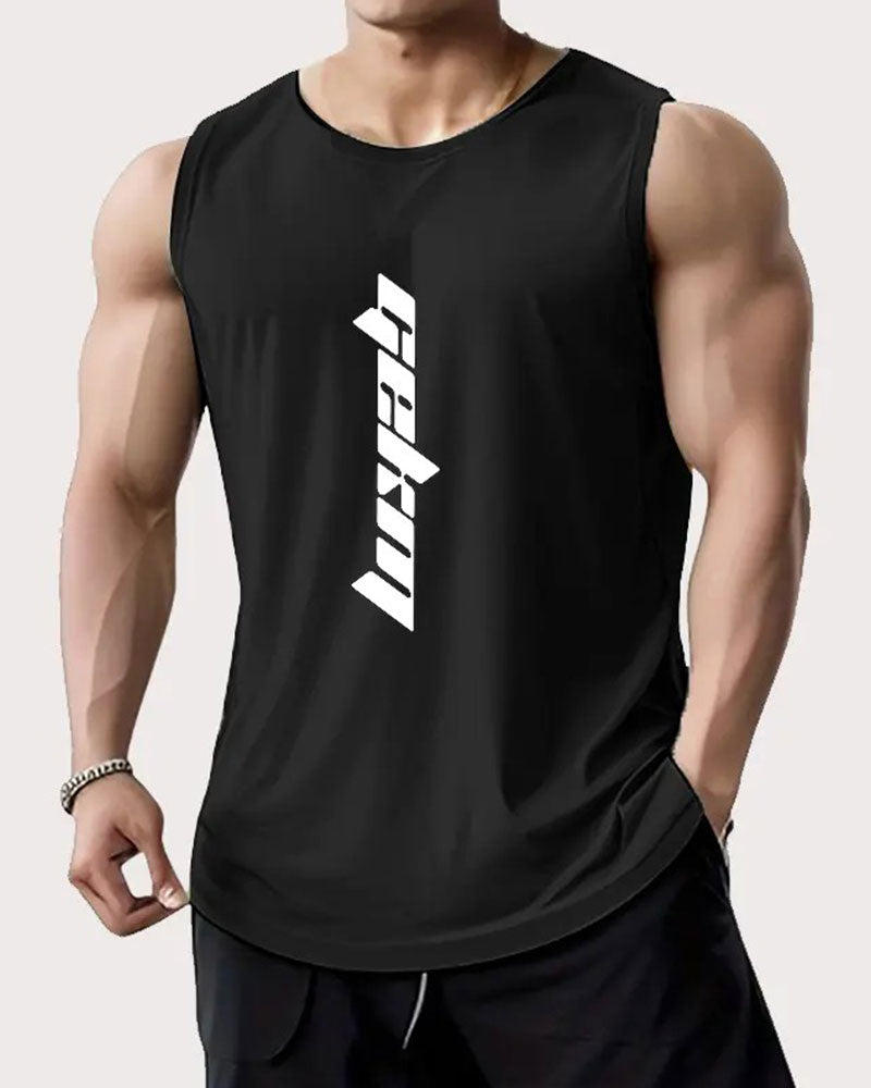 Tanktop Casual Buchstabendruck ärmellos