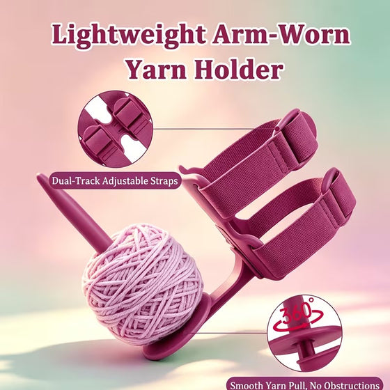 Stricken & Häkeln Verstellbarer Garnhalter Für Arm