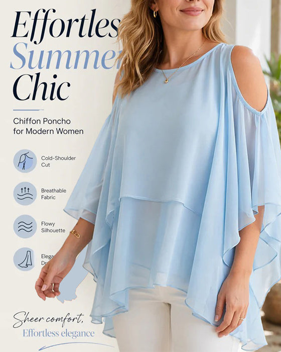 Bluse Rundhals Off-Shoulder Asymmetrisch