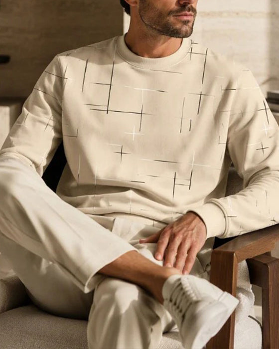 Sweatshirt Herren Lässige Linie