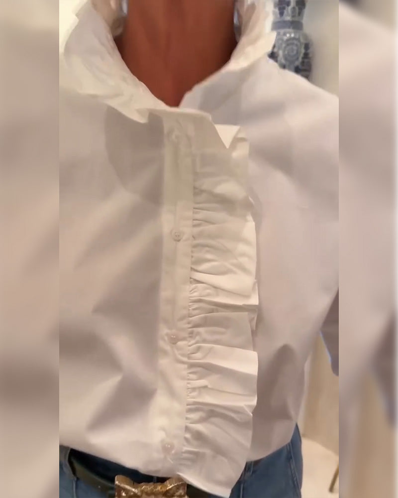 Hemd Rüsche Langarm