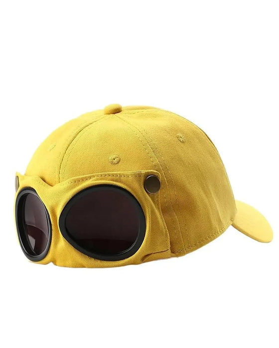 Pilot-Baseballkappe Mit Abnehmbarer Brille – Gemacht Für Streetwear Und Alltagslooks
