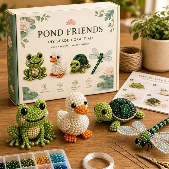 3D-Perltier-Bastelset - DIY-Miniatur-Tierperlen-Set für Anfänger