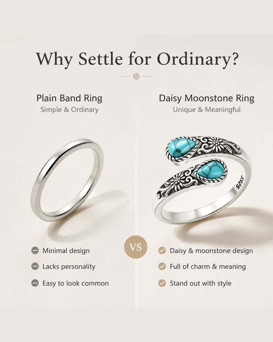 Gänseblümchen-Muster Ring