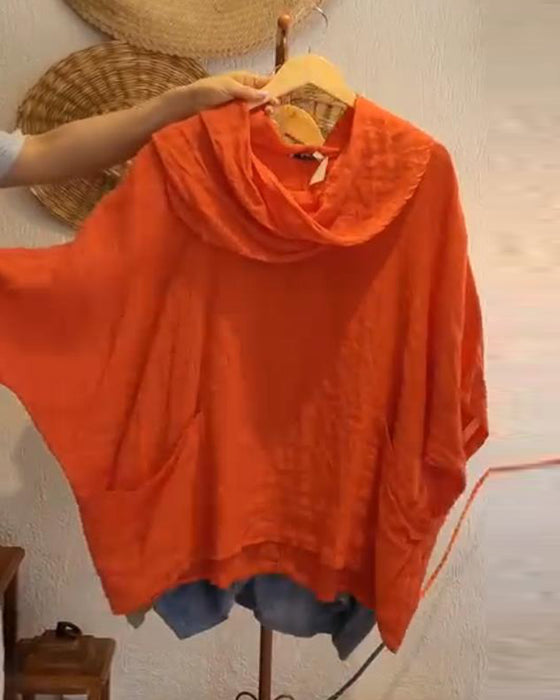 Bluse Flauschiger Kragen