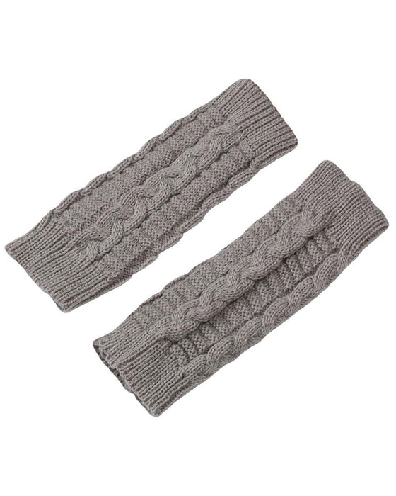 Zopfstrick Fingerlose Handschuhe