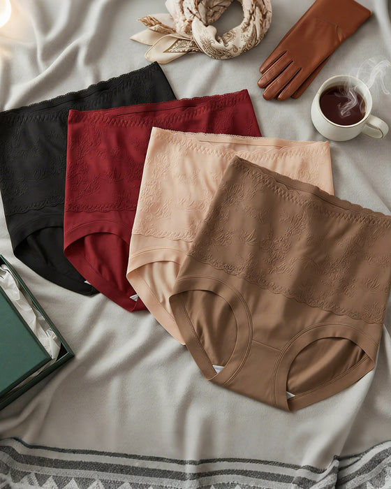 Hose chinesischer Stil hohe Taille geprägt Bauchkontrolle