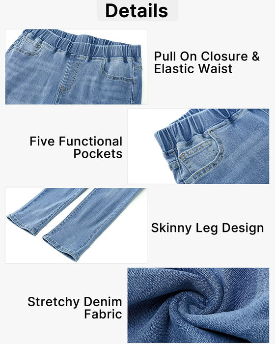 Jeans Elastische Taille Capri