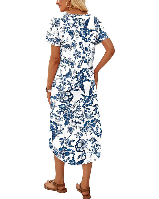 Kleid A-Saum Gedruckt