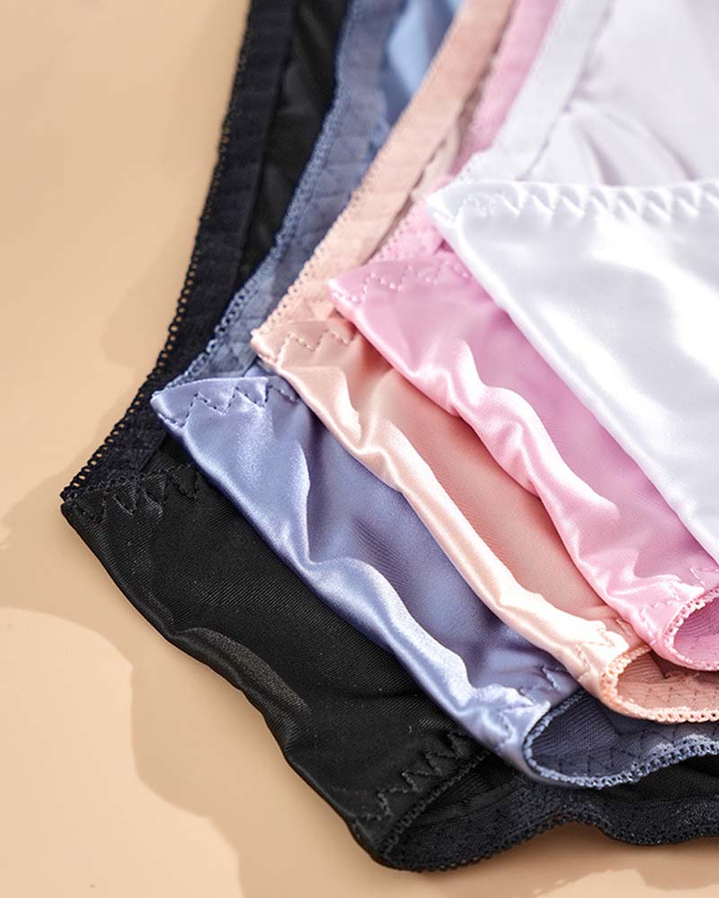 Unterhose Damen Elegant Satin Spitze