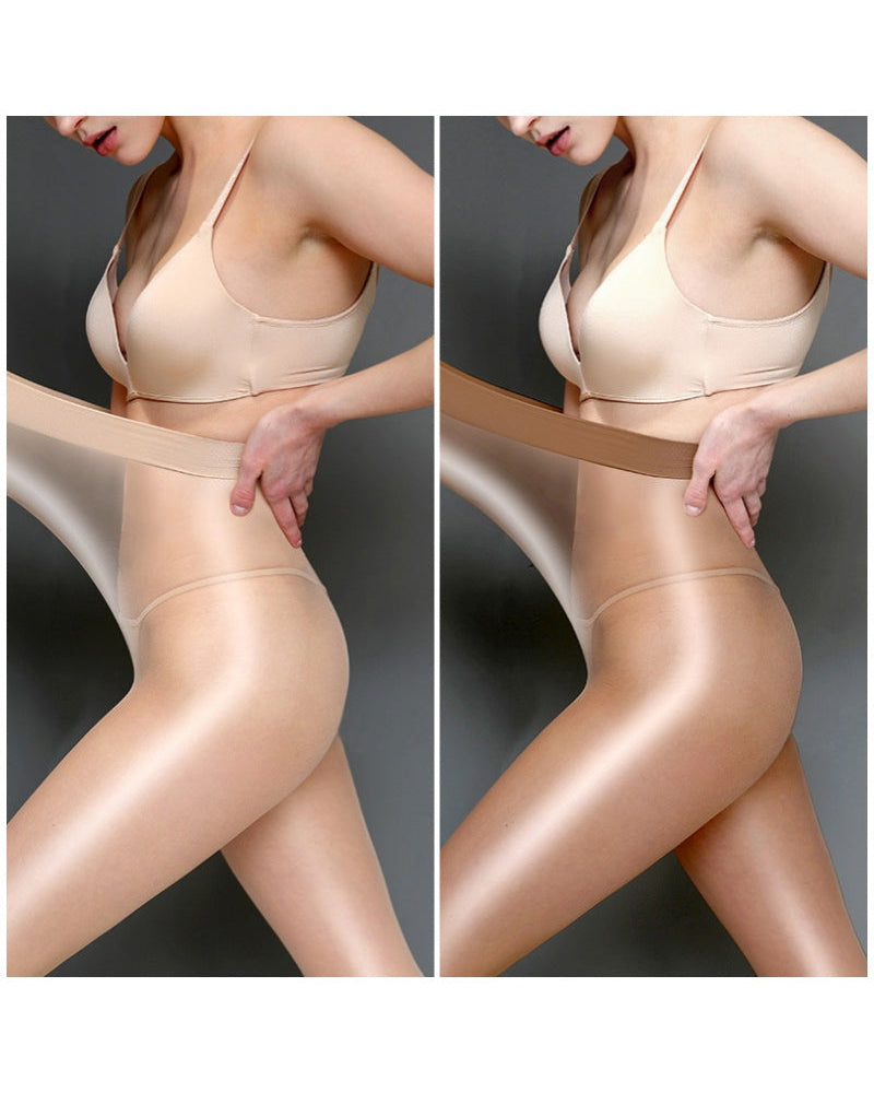 Glänzende Transparente Strumpfhose Für Damen