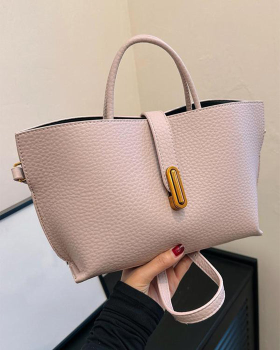 Damen elegante einfarbige französische Stil Handtasche
