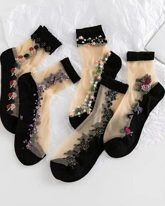 GlasSeide Kristall-Socken