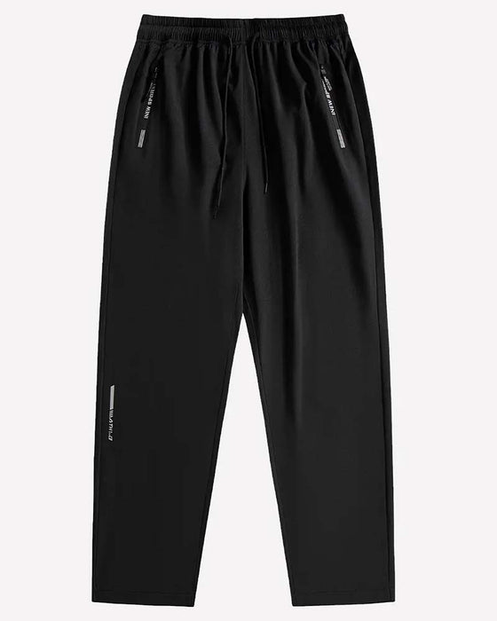 Hose Elastische Taille Buchstabe Druck Sportlich