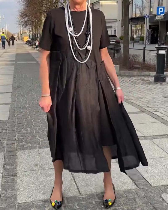 Kleid Unregelmäßig Patchwork