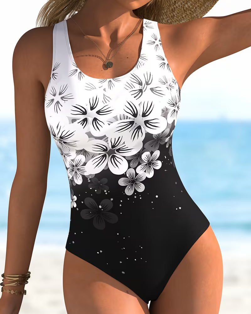 One-Piece Mode Blumen Druck