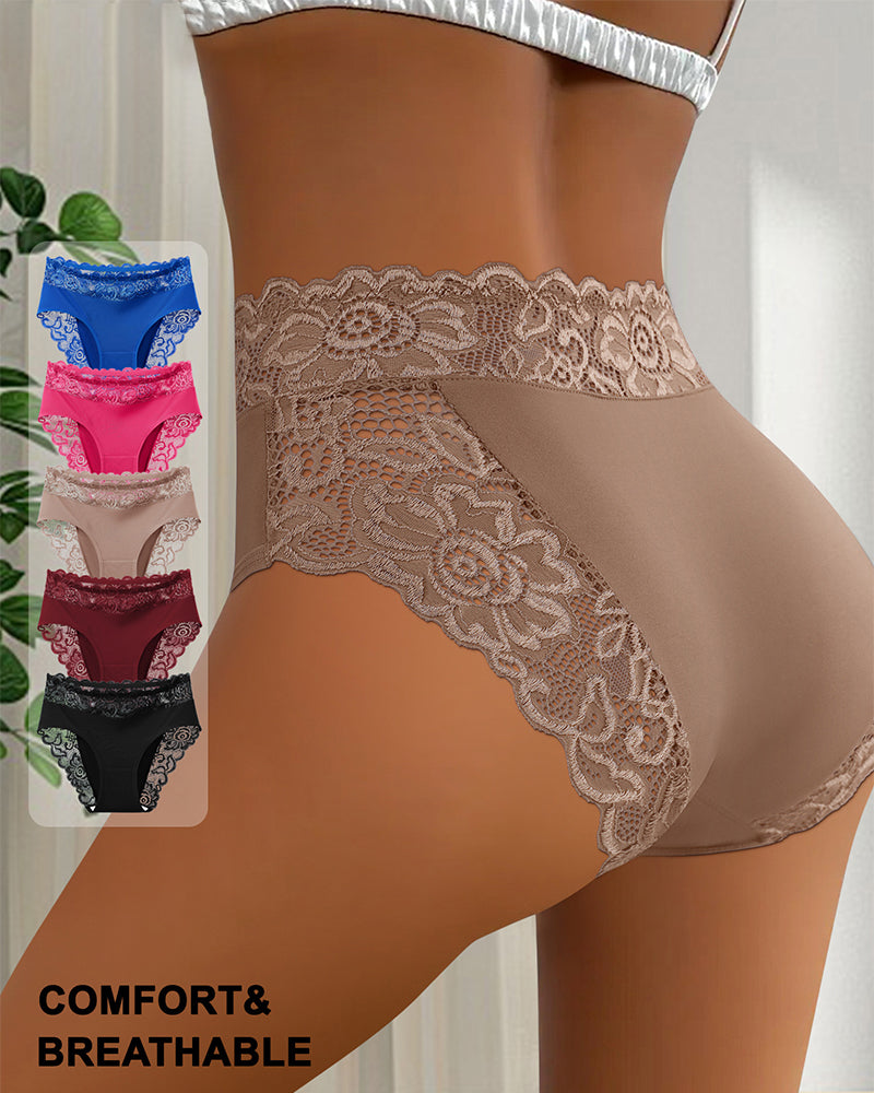 Höschen Sexy Spitze Mittelhoch-4