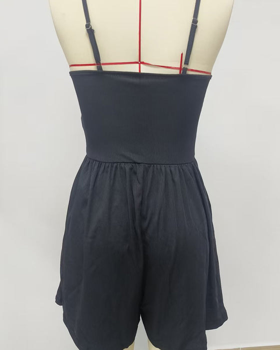 Einfarbiger Lässiger Overall