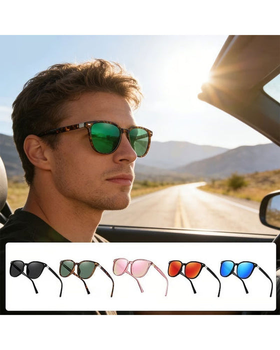 Sonnenbrille Großes Gestell Polarisiert