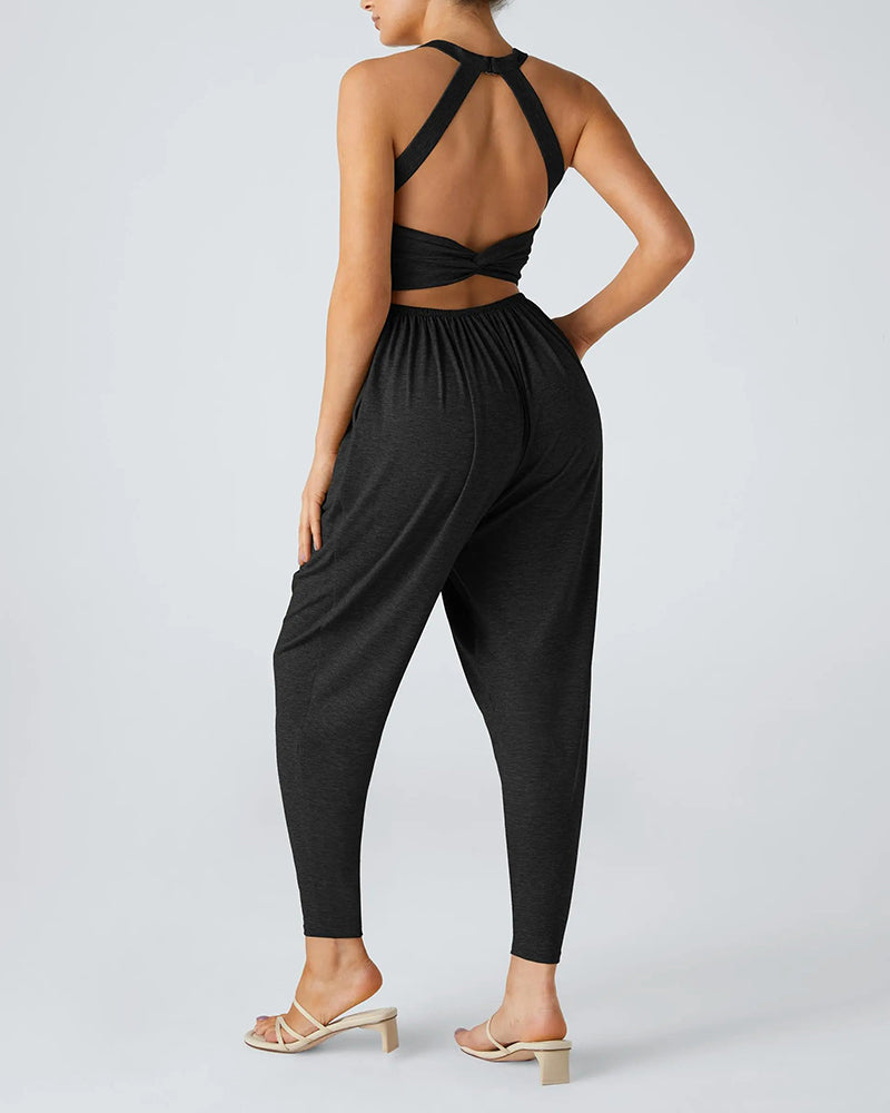 Overall Damen Rückenlos Bündchen