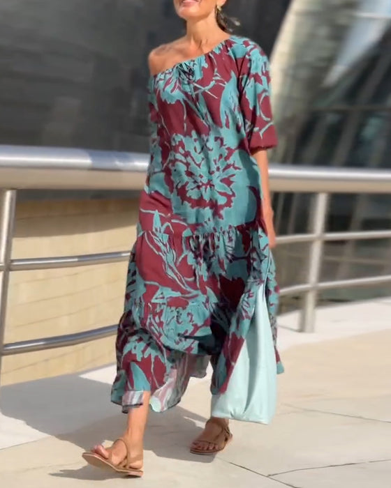 Kleid Gedruckt Bohème