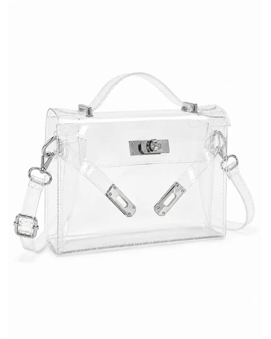 Tasche Damen Transparente Gelee