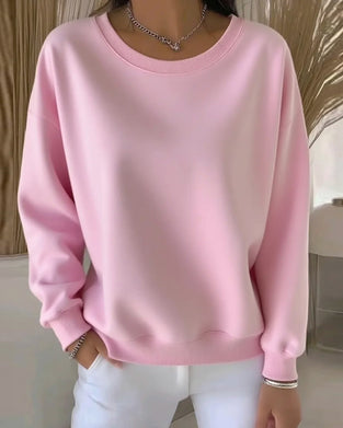 Sweatshirt casual unifarben