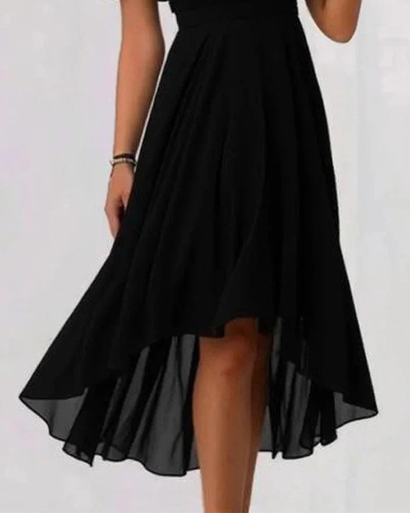 Kleid Mesh Patchwork Unregelmäßig