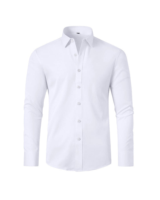 Herren Langarmhemd Uni