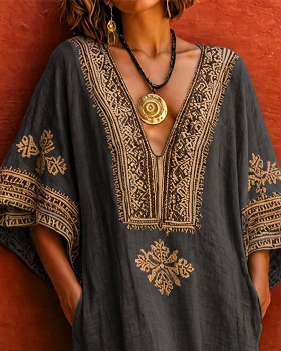 Kleid Bohemian Locker Lässig