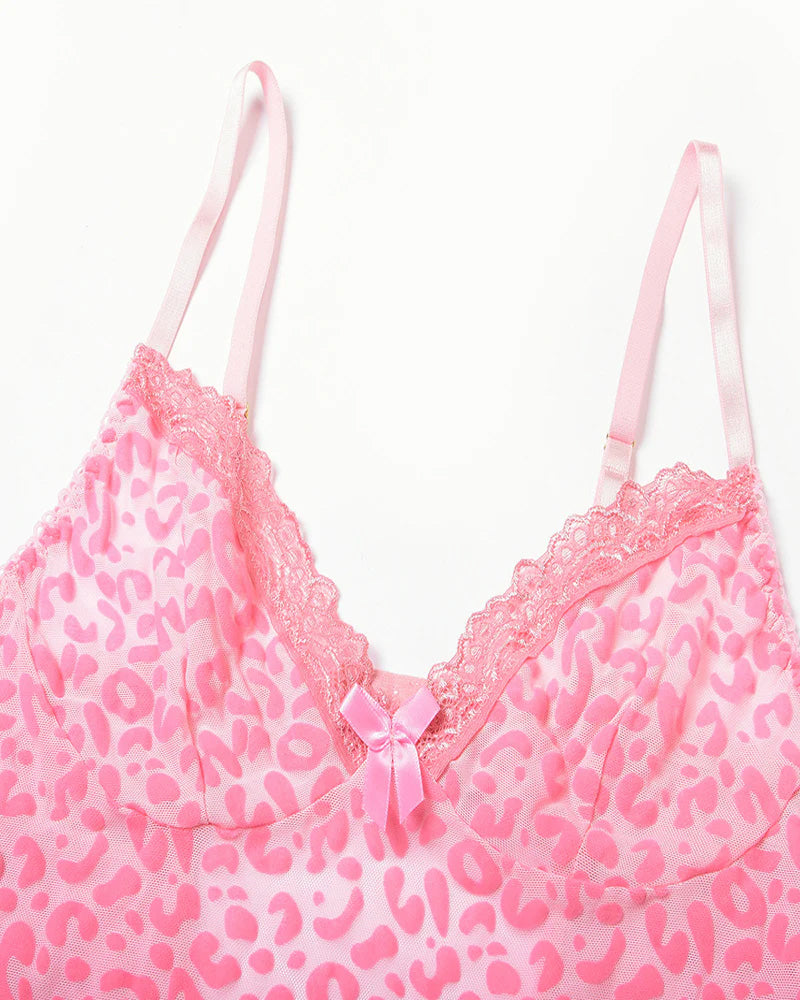 Kleid Durchsichtig Mesh Eng Strumpfhalter