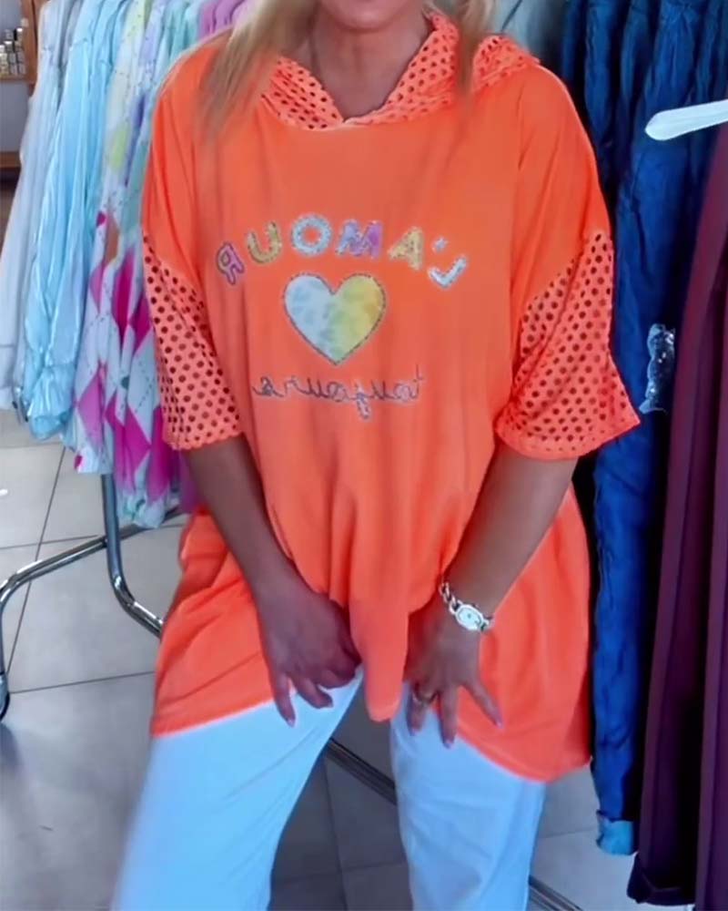 Kapuzenoberteil ein übergroßes Casual