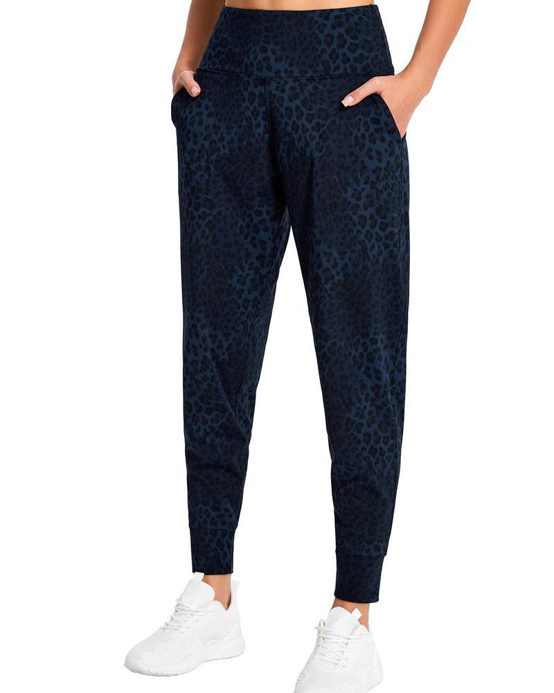 Hose Hohe Taille Tasche Unifarben Lang