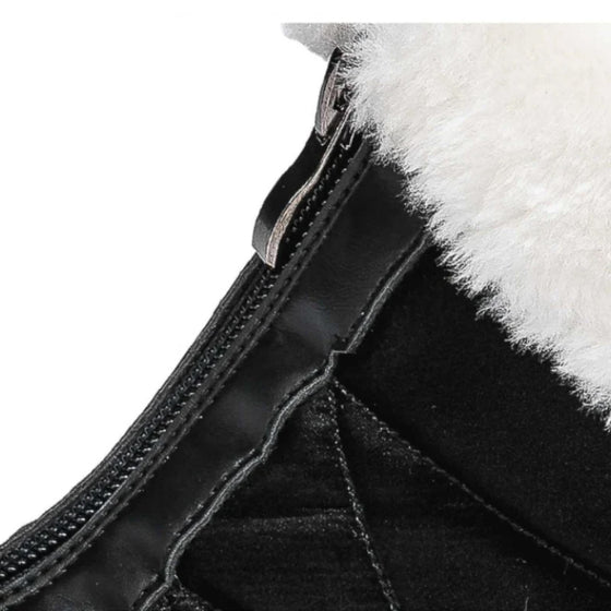 rutschfeste warme Schneestiefel mit Reißverschluss für Damen