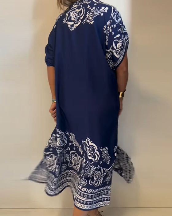 Kleid mit Blumendruck