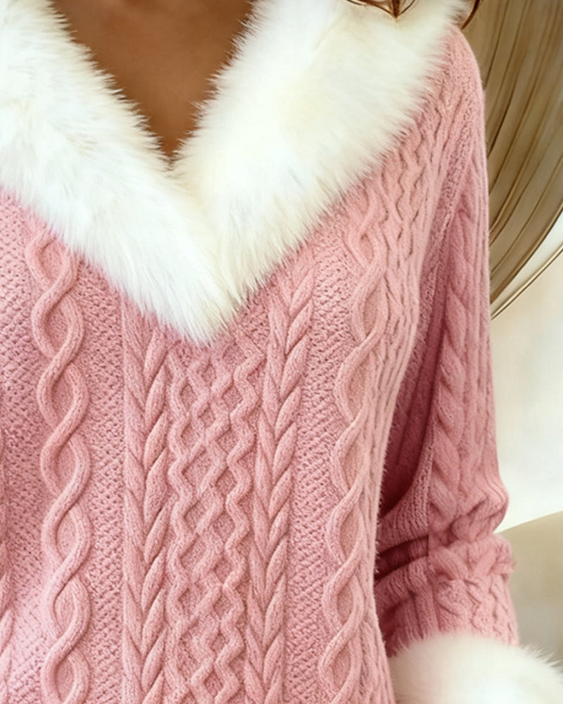 Top Maomao V-Ausschnitt Modisch