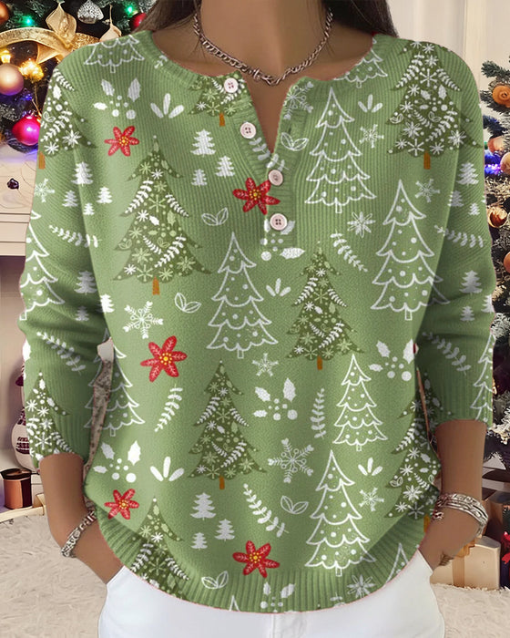 Pullover Mit Weihnachtsbaum - Muster