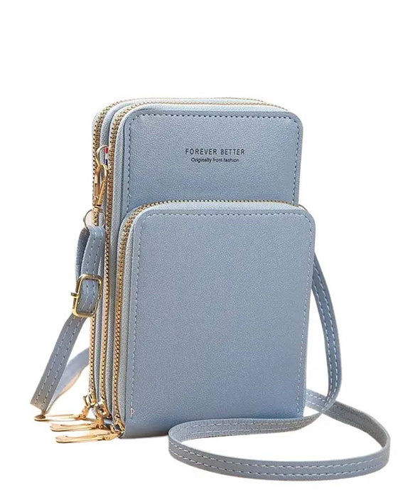 Unifarbene Mode Crossbody Telefon Tasche